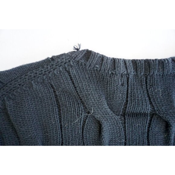 Polo Ralph Lauren Women's Navy Blue Cable Knit Sweater – Size S - Picture 6 of 6